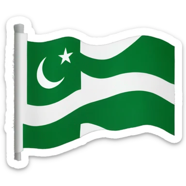 Azad kashmir flag sticker