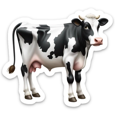 Cow sticker