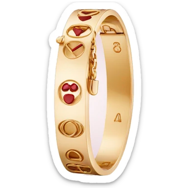Cartier love bracelet  sticker