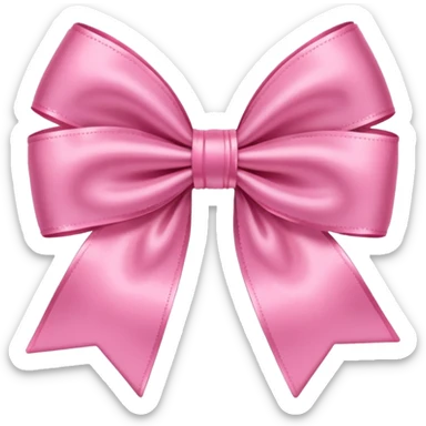 Moño rosado sticker