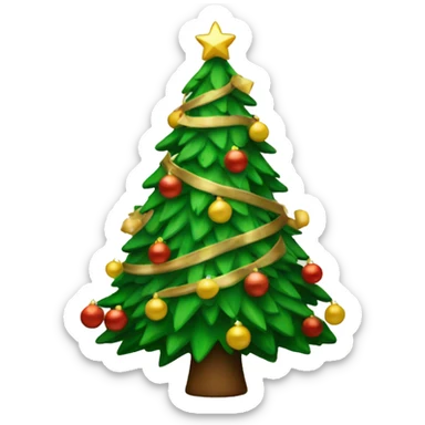 Christmas tree sticker
