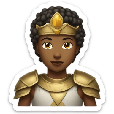 young warrior/queen sticker