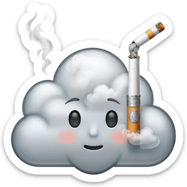 fumaça cigarro sticker