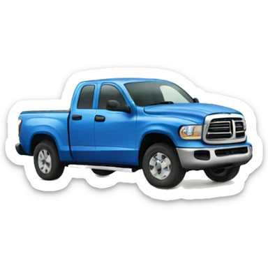 Blue book with a truck on the cover  sticker