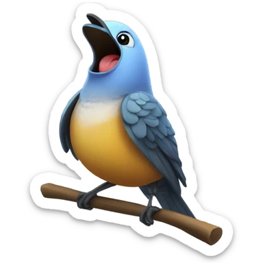 songbird singing sticker