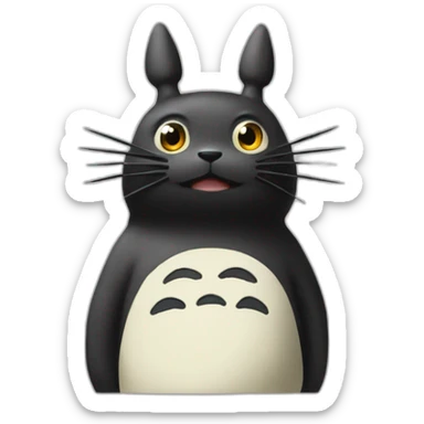 Noir rode mon voisin totoro sticker