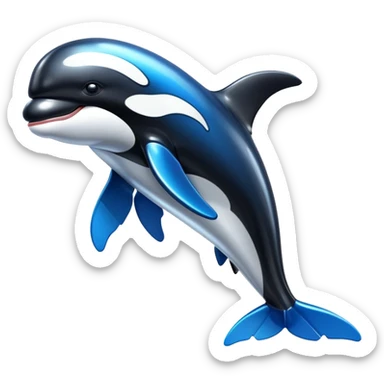 cybernetic prosthetic orca sticker