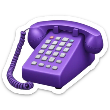 Téléphone violet sticker