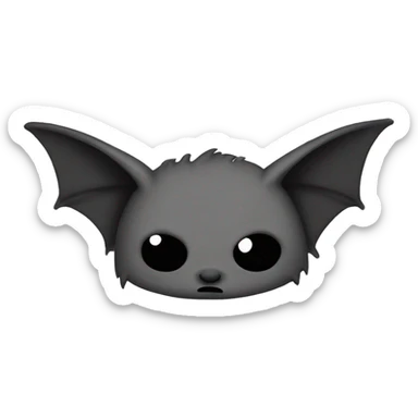 Grunge bat sticker