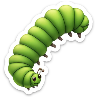 Long caterpillar sticker