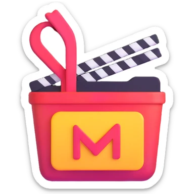 movie streaming app icon sticker
