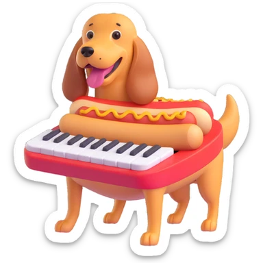 hotdog with a T9 keyboard sticker