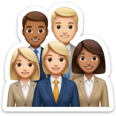 corporate social responsibility for large enterprise team but not wearing formal sticker