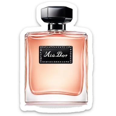 Miss dior perfume sticker