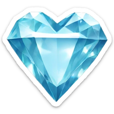 diamond heart  sticker