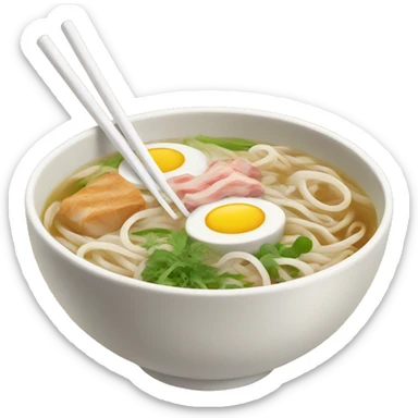 Bowl on pho sticker
