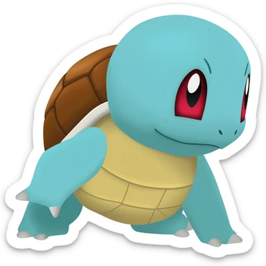 Official Squirtle sprite artwork sticker