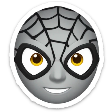 Spiderman-mask sticker