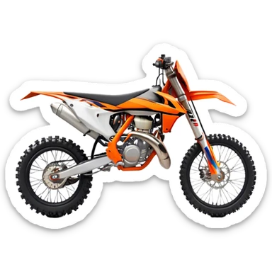 KTM Dirtbike - KTM 250 SX (Model Year: 2021) (Iconic colour: Orange) sticker