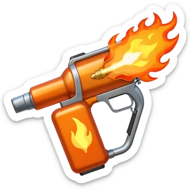 flame thrower sticker