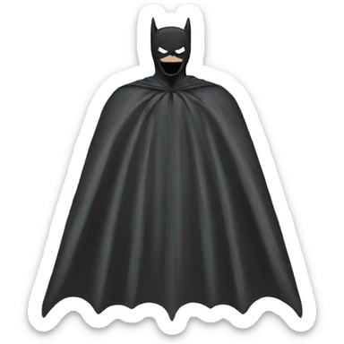 bat man cape sticker
