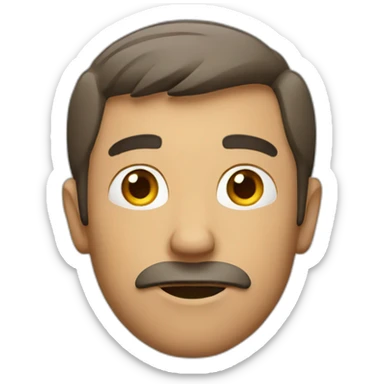 man wondering sticker