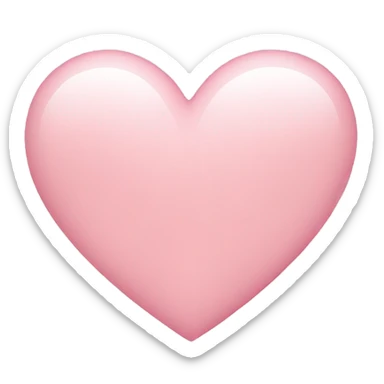 Light pink heart sticker