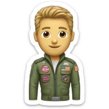 top gun iceman sticker