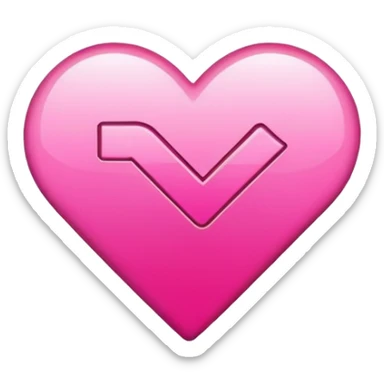 Pink desire check mark  sticker