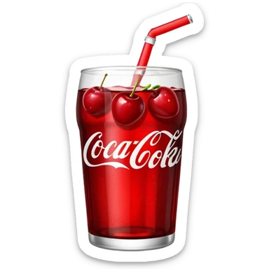 Coke with cherries sticker
