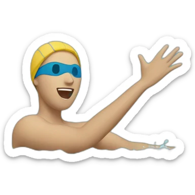 Breakstroke swim sticker