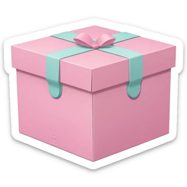 Pink packaging for accessories  sticker