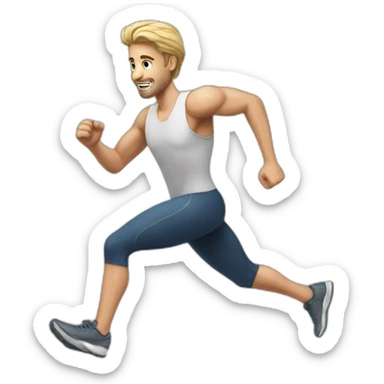 men-whaite-runner sticker