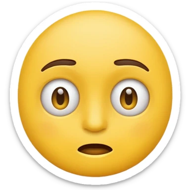 Sarcastic emoji, based on ios-like emoju rouded face style sticker