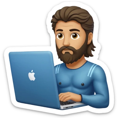 Poseidon with laptop sticker