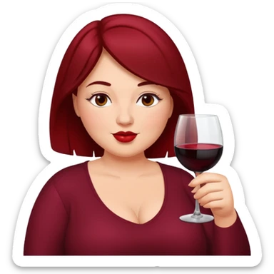 Mom is fat and drinking wine sticker