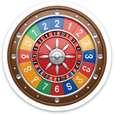 kid friendly roulette wheel spinner sticker