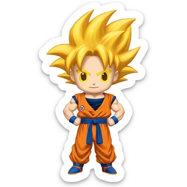 Goku from dragon ball z  sticker