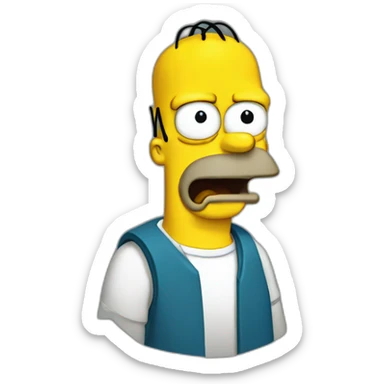 Homer-simson sticker