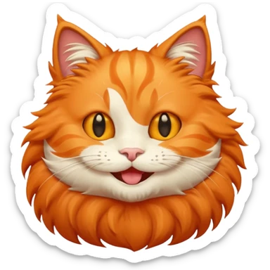 Cat cute emoji sticker