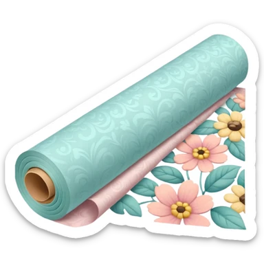 Roll of wallpaper sticker