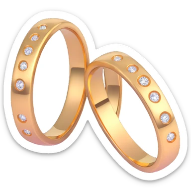 wedding rings sticker