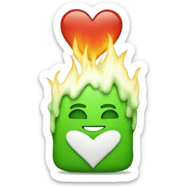 Geeen heart burns  sticker