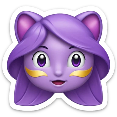 Moño en color lila sticker