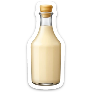 cream sauce bottle  sticker