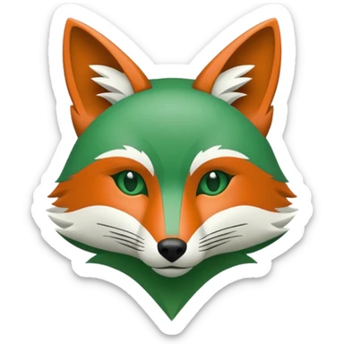 make 100 dollar bill with a small fox head outline in the middle and the fox head is just an outline with no color sticker