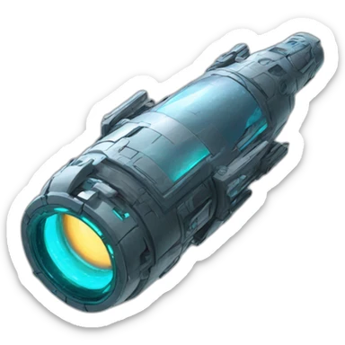 futuristic Supernova Launcher sticker