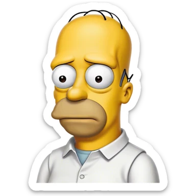 Homer simson sticker