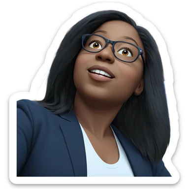 realistic portrait of girl sticker