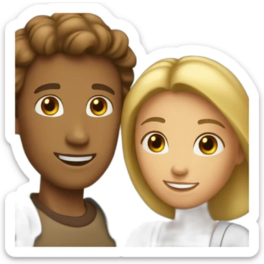 to do together man and woman couple sticker